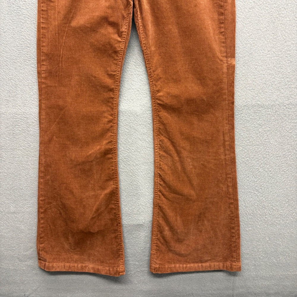 GAP Womens 70s Flare High Rise Corduroy Pants Brown Boho Western Size 29 8R New - Picture 3 of 12